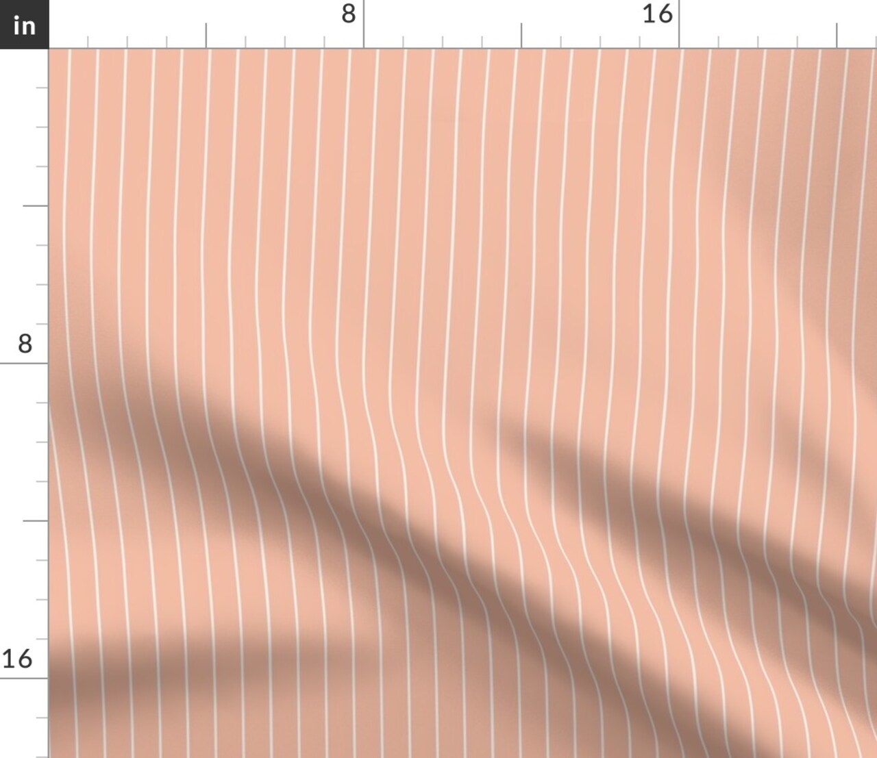 Stripes Salmon Pink Cream Vintage Inspired Earthy Minimal Simple Vertical Lines Custom Printed Fabric by Spoonflower Various Fabrics by the Yard or Fat Quarter